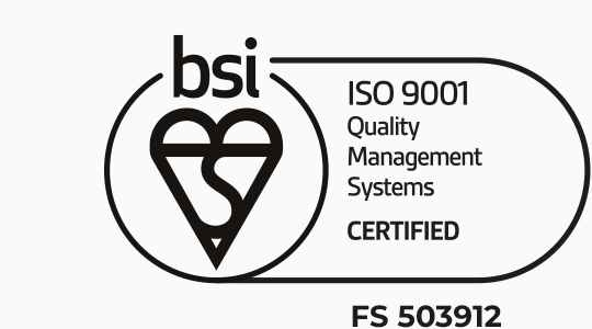 BSI ISO 9001 Quality Management Systems Certified