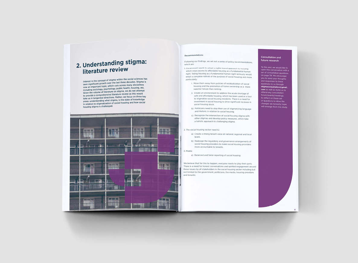 Durham University brochure mock-up, showing how OSP can follow a brand book